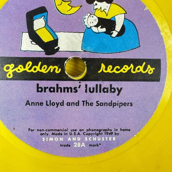 Vintage 1950s A Little Golden Record Mother Goose Nursery Rhymes Lullabies - Picture 3 of 4